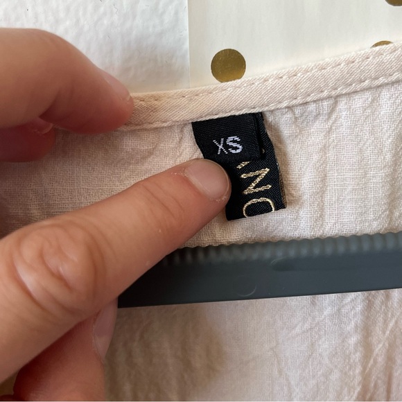 Cream V-Neck Women's Babydoll Dress size XS - Picture 3 of 15